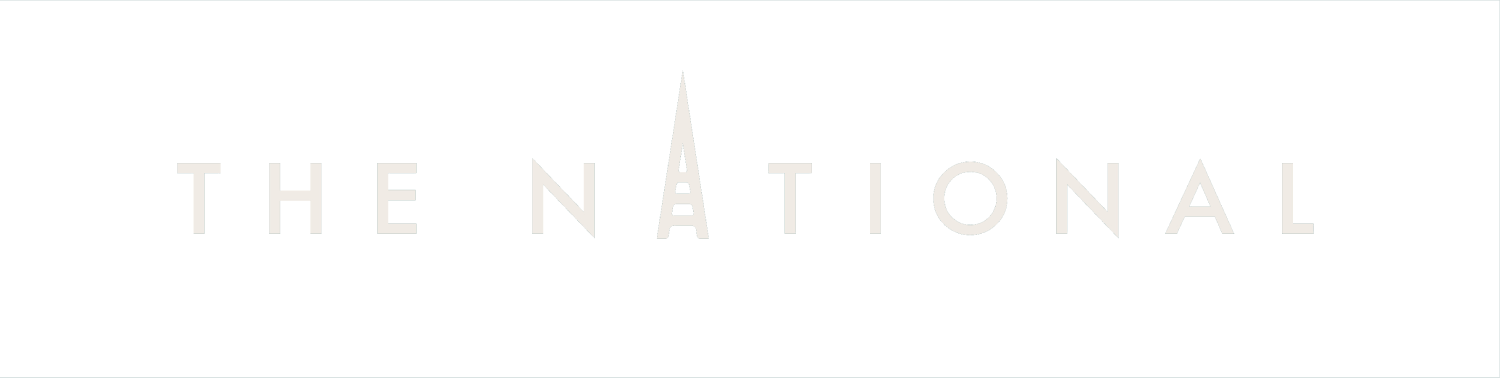 The National logo on a green background.
